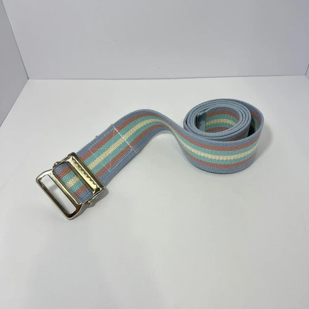 Pastel Stripe Canvas Belt Webbing 54